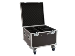 ROADINGER Flightcase 4x led theatre cob série 100 avec roulettes