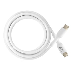 LinQ Câble USB C 100W Transfert Rapide 20Gbps 1.5m pour Ordinateur Portable Blanc