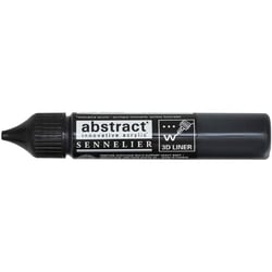 Marqueur peinture acrylique Abstract Liner Sennelier noir de mars