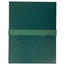 Chemise dos extensible balacron et sangle scratch. - Vert foncé - x 10 - Exacompta