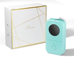 Mini Imprimante Étiquettes Thermique Portable Bluetooth Avec 3 Rouleaux Vert YONIS