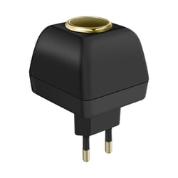 Avizar Adaptateur secteur vers Allume cigare 12V - Prise 220V Noir