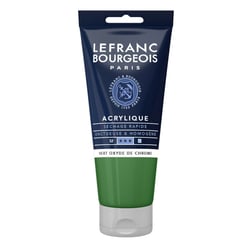 Peinture Acrylique en tube vert oxyde de chrome 80ml Lefranc & Bourgeois