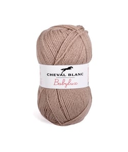 Laine à tricoter BABYLUX de Cheval Blanc Marron (304 - TAUPE)