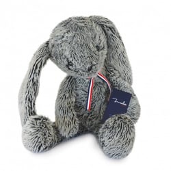 Lapin en peluche Alexandre gris 50 cm - Maïlou Tradition