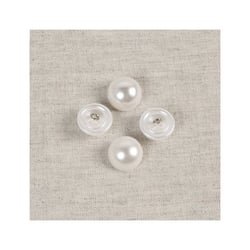 Bouton demi-perle blanc