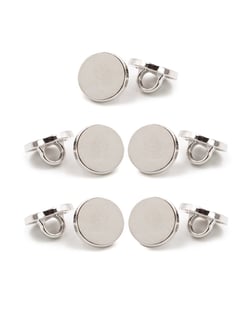 Lot de 5 boutons Plat à queue