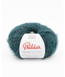 Pelote à Tricoter Phil Cosy - 25gr : Chaleur, Douceur et Élégance pour Vos Créations Hivernales Paon Vert
