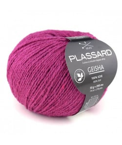 Fil de soie à tricoter Geisha - Plassard 32 Violet