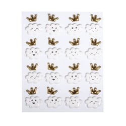 Puffy Sticker "Happy Clouds", 32 pces