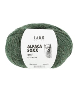 Pelote de laine Alpaca Soxx 6-PLY - 150GR - Lang Yarns 0098 Vert Olive chiné