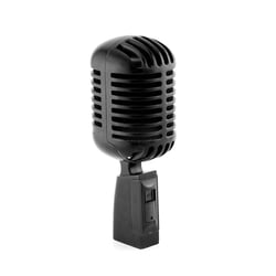 Microphone Vintage Style Haute Sensibilité Pour Scène et Performance Noir YONIS
