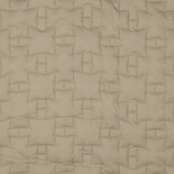 Tissu Doudoune croix imbriquées Aria sur fond Beige - Au mètre