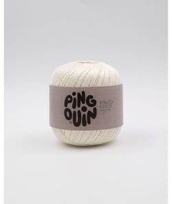 Cotons à crocheter PINGO COCO - Pingouin - Certifié Oeko-Tex Ecru