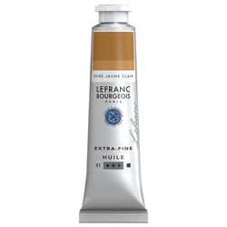 Peinture à l'huile - Extra-fine - Ocre jaune clair - 303 - Lefranc Bourgeois - 40ml