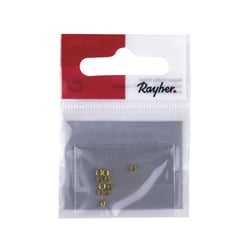 Perle à écraser, doré, 1mm / 2mm ø, 10 pces