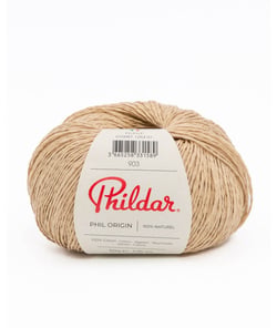 Fil de coton à tricoter Phil Origin - Phildar Ficelle Marron