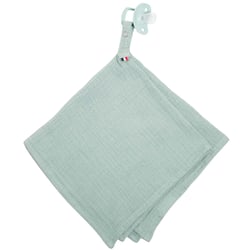 Doudou lange attache tétine en gaze de coton, Jeanne