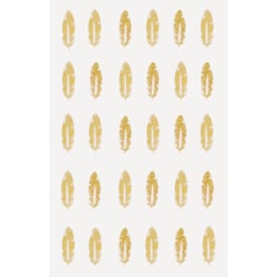 Motif Thermocollant transfert Customisation textile Plume Doré 1cm