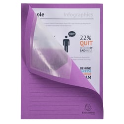 Paquet de 100 chemises à fenetre Forever - 22x31cm - Lilas - x 4 - Exacompta