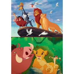 Puzzle disney le roi lion : simba timon et pumba - 2 x 48 pièces - educa - 18629
