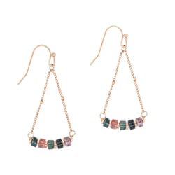 Boucles d'oreilles Piana en pierres Agate Aquatique - Sloya