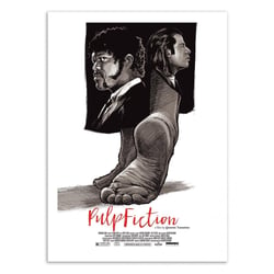 Affiche 50x70 cm - Pulp Fiction -  Joshua Budich