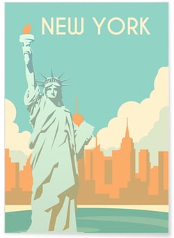 Poster New York | A3 : 29,7x42cm