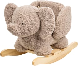Bascule Teddy l'éléphant taupe - Nattou