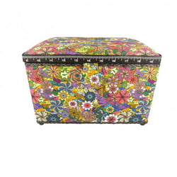 Boîte couture 21cmx28cmx19cm fleurs multicolores
