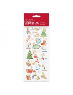 Stickers foil Christmas sloths PAPERMANIA