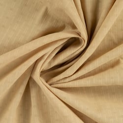 Tissu Voile de Coton brodé uni Violette broderie fine sur fond Naturel