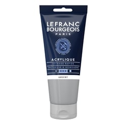 Peinture acrylique - Argent - 710 - Fine - Lefranc Bourgeois - Tube 80ml