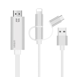 Câble HDTV 3 En 1 1080P Pour Mobile Connectez Télévision Et Moniteur Facilement Argent YONIS