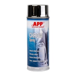 Bombe de peinture - Effet chrome - Bois, métal, verre, plastique - 400ml - APP