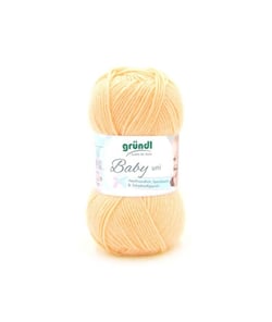 Fil layette à tricoter BABY UNI - Grundl - certifiée Oeko-Tex 02 Jaune