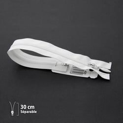 Fermeture éclair Z45 - Séparable 4mm - 30 cm