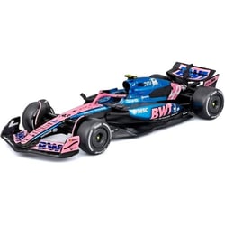 Voiture miniature F1 - BURAGO - BWT Alpine A525 - Échelle 1:43 - Pierre Gasly - Bleu et rose