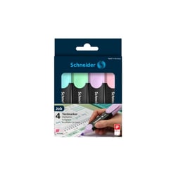 Lot De 4 Surligneurs - Job - Pastel - Schneider