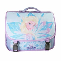 Cartable Scolaire Primaire 38cm La Reine des Neiges - Frozen Disney Bleu Turquoise  2 Compartiments - Bagtrotter