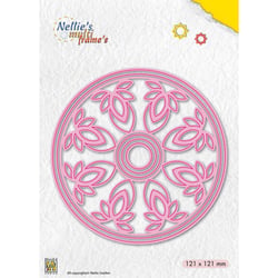 Matrices de découpe Nellie's Choice - Kaléidoscope Fleur - 6 pièces - 12,1 x 12,1 cm