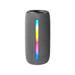 Enceinte Bluetooth LED 10W Son 360° Protection Mesh TWS FM Gris YONIS