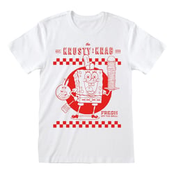 Bob l' éponge - T-Shirt Krusty Krab White - Taille L - Heroes Inc
