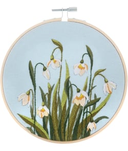 Kit de Broderie Perce-Neige – Cercle en Bambou 15 cm – Trimits Multicolore