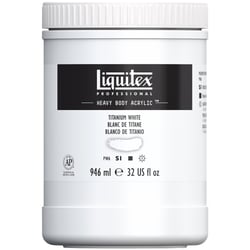 Peinture Acrylique en pot blanc de titane 946ml - Liquitex Heavy Body