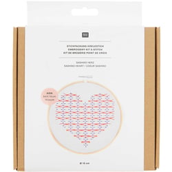 Kit de broderie Sashiko Coeur