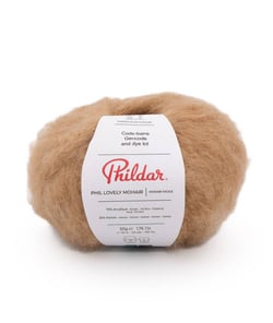 Pelote de mohair à tricoter PHIL LOVELY MOHAIR - Phildar Naturel Marron