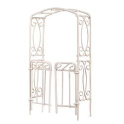 Pergolas avec des portes, blanc, 8x15x3,7cm, 1 pce.