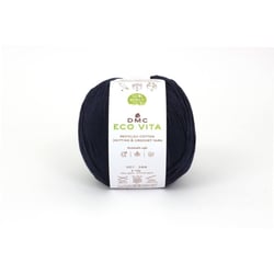 DMC - Fil Coton Recyclé Eco Vita 3mm 100g Tricot et Crochet Col. 007 bleu