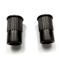2 Inserts Metrique Noir diamètre 12mm pour cordier stoptail